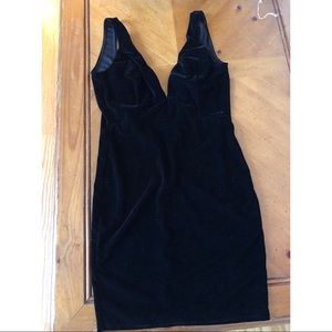 Velvet bodycon mini dress